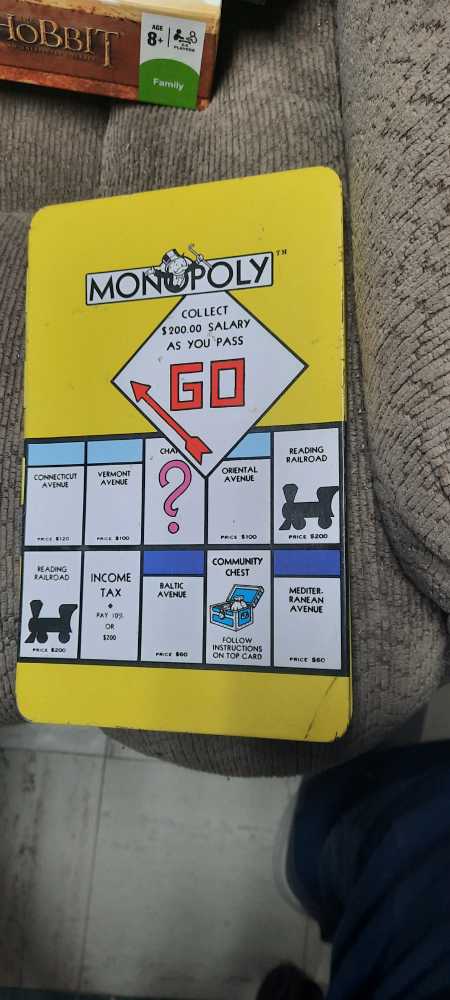 Monopoly Tin Notepad  board game collectible [Barcode 078678844004] - Main Image 2