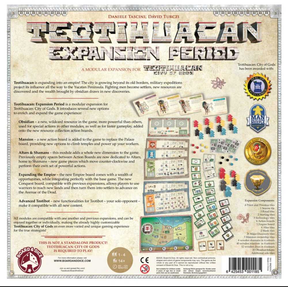 Teotihuacan: Expansion Period  (1-4) board game collectible - Main Image 2