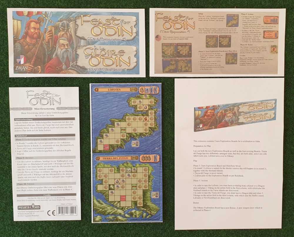 A Feast For Odin: Lofoten- Orkney a Tierra Del Fuego - Mini Expansion  (1-4) board game collectible - Main Image 2