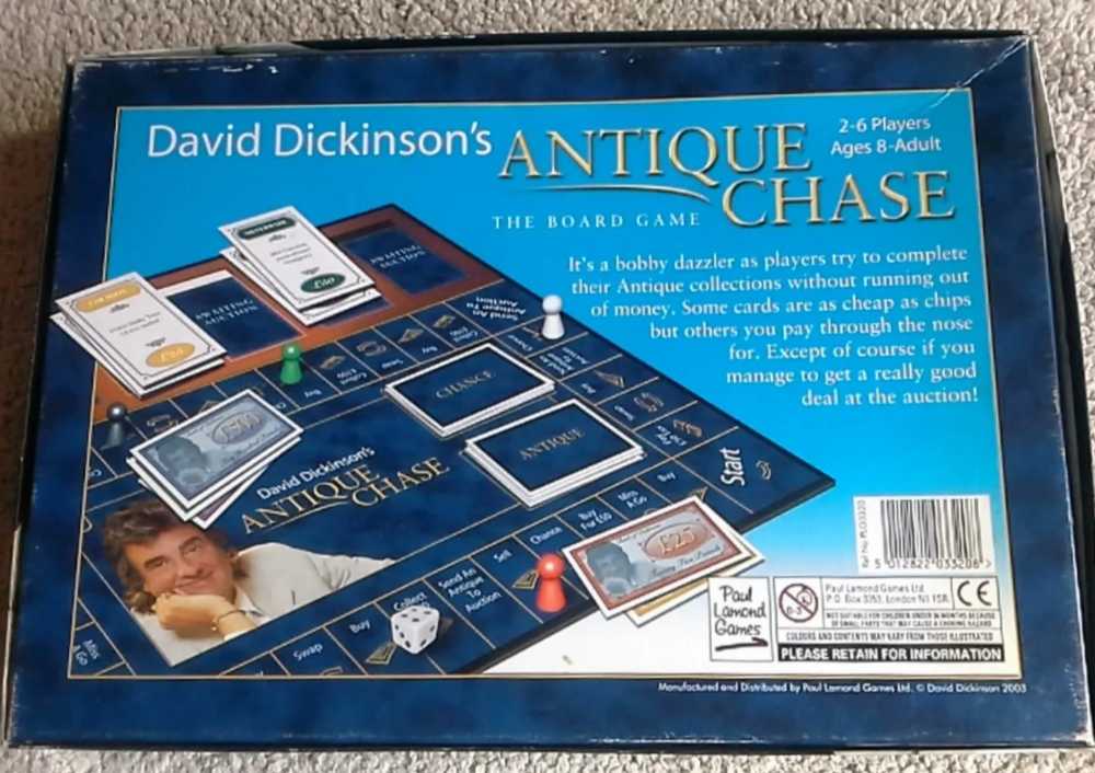 David Dickinson’s Antique Chase  (2-6) board game collectible - Main Image 2