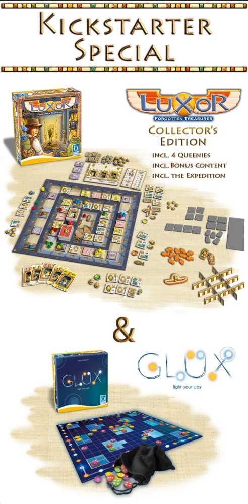 Luxor: (KS) Forgotten Treasures Deluxe Edition + 5 Mini Expansions  (2-4) board game collectible - Main Image 3