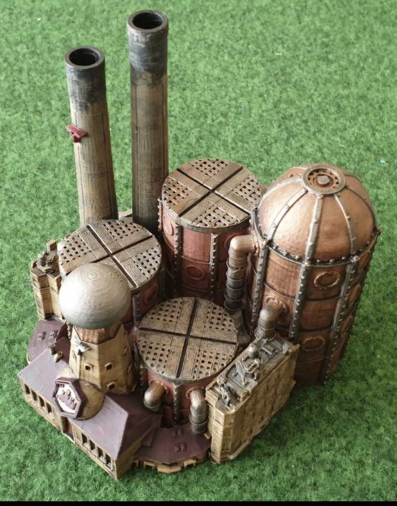 Scythe: 3D Printed Painted Factory Mini  (1-5) board game collectible - Main Image 2