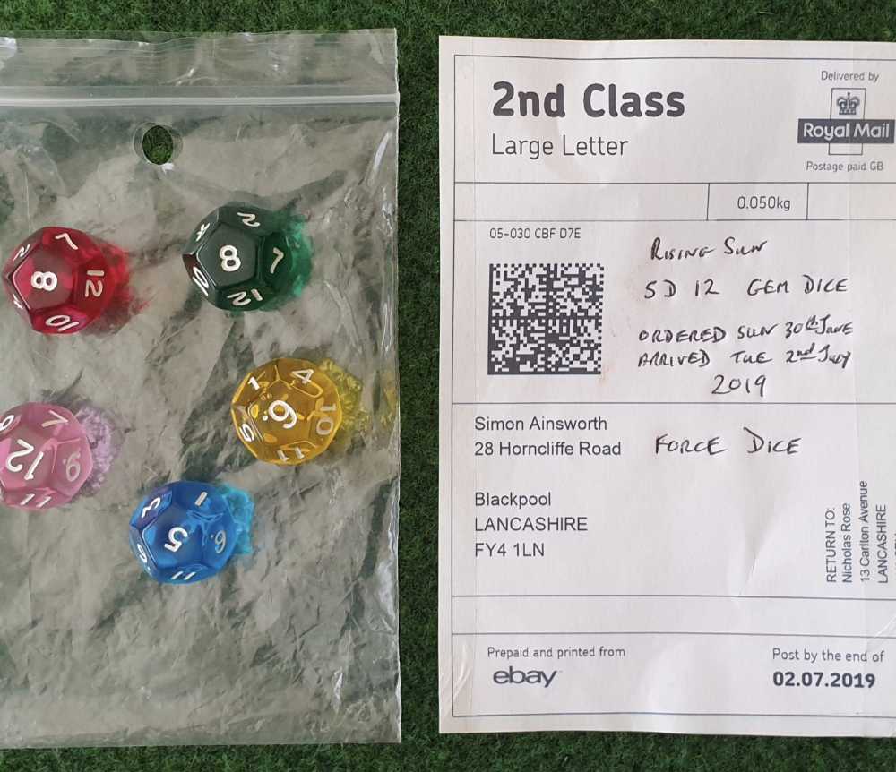 Rising Sun: D12 Force Dice (Core Box)  (3-5) board game collectible - Main Image 2