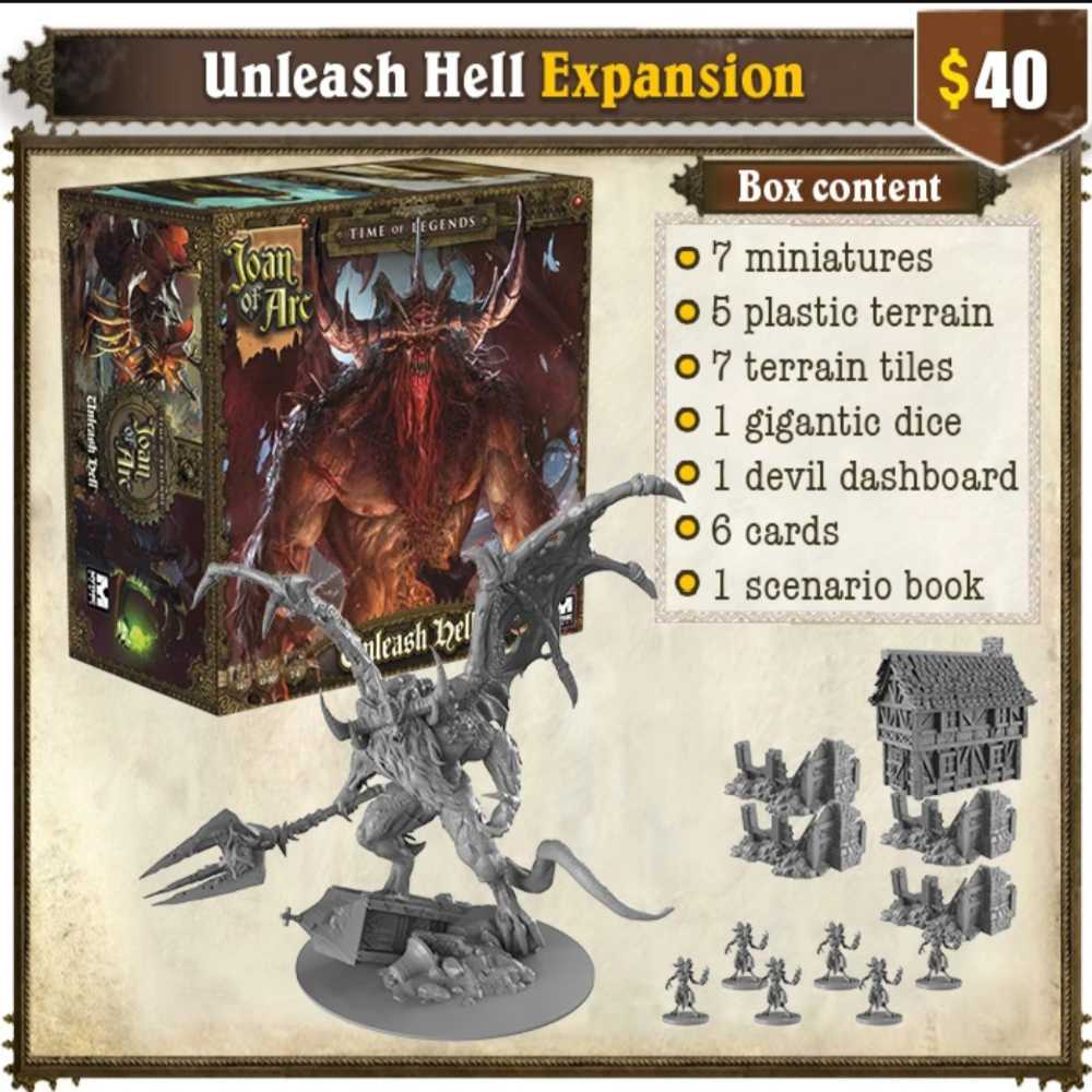 Time Of Legends Joan Of Arc: Unleash Hell  (2-4) board game collectible - Main Image 3