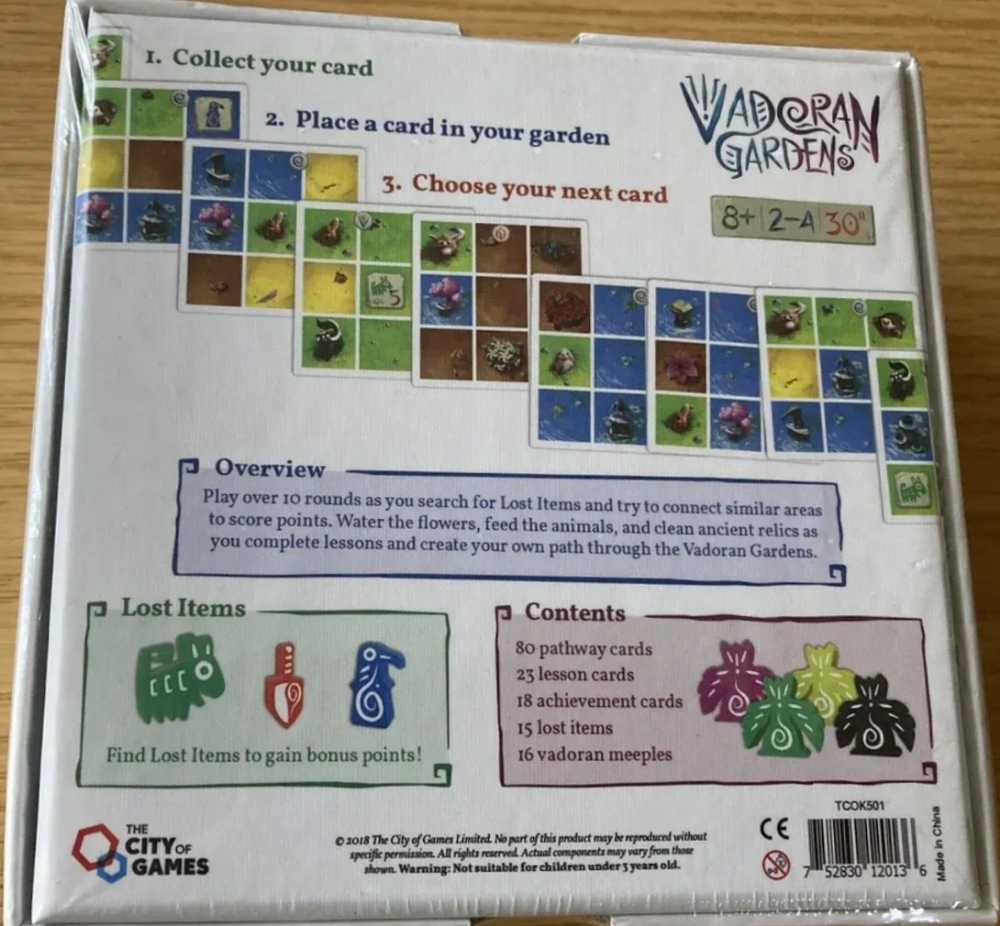 Vadoran Gardens  (1-4) board game collectible - Main Image 2