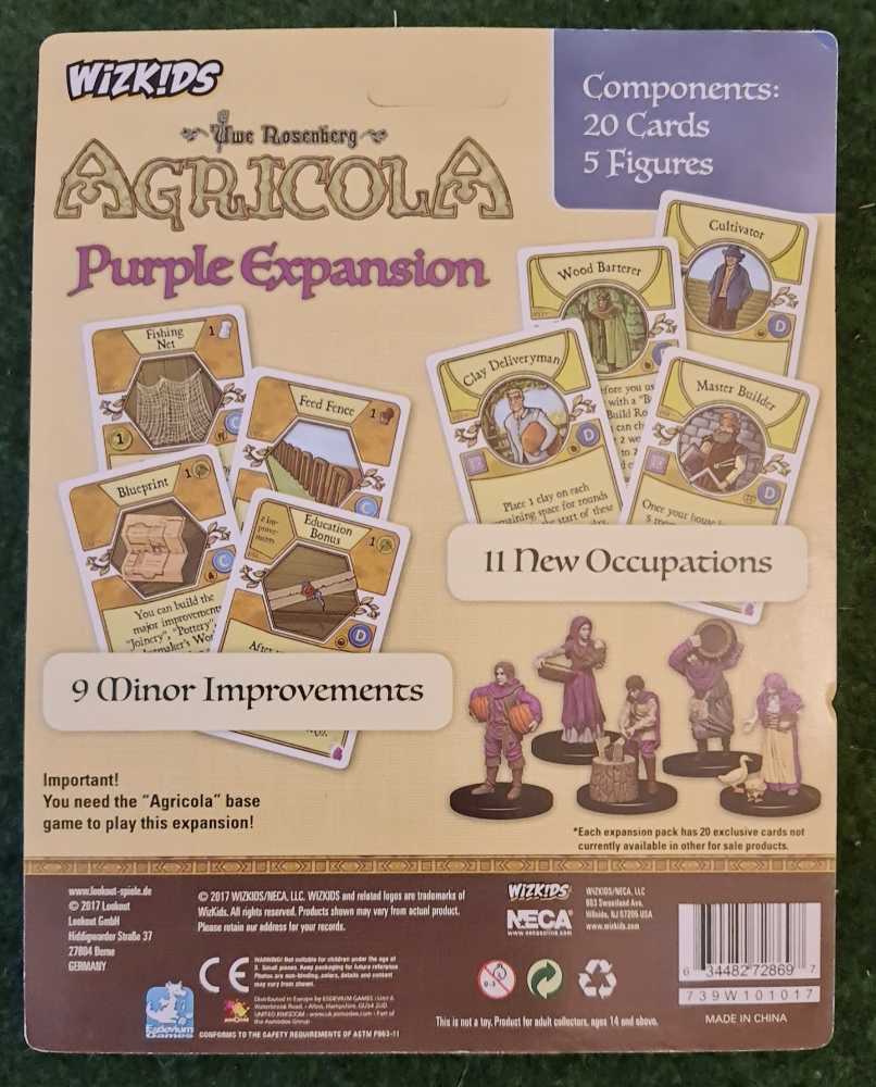 Agricola: Purple Expansion  (1-6) board game collectible - Main Image 2