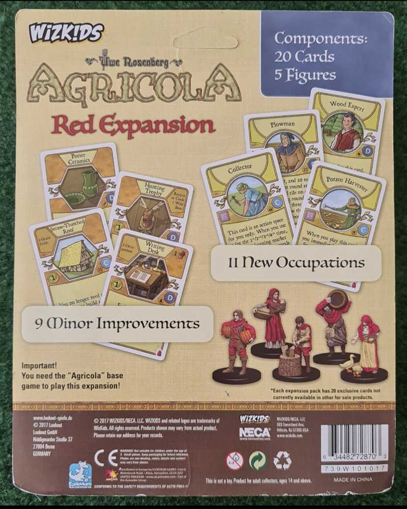 Agricola: Red Expansion  (1-6) board game collectible - Main Image 2