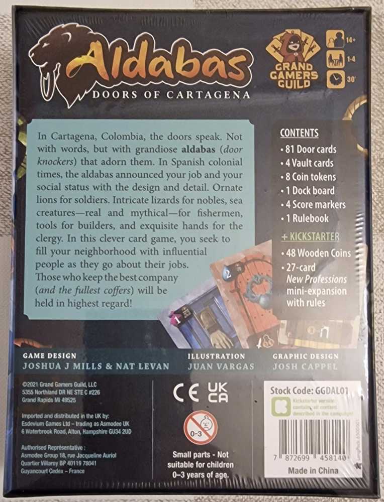 Aldabas: Doors Of Cartagena (KS Edition)  (1-4) board game collectible - Main Image 2