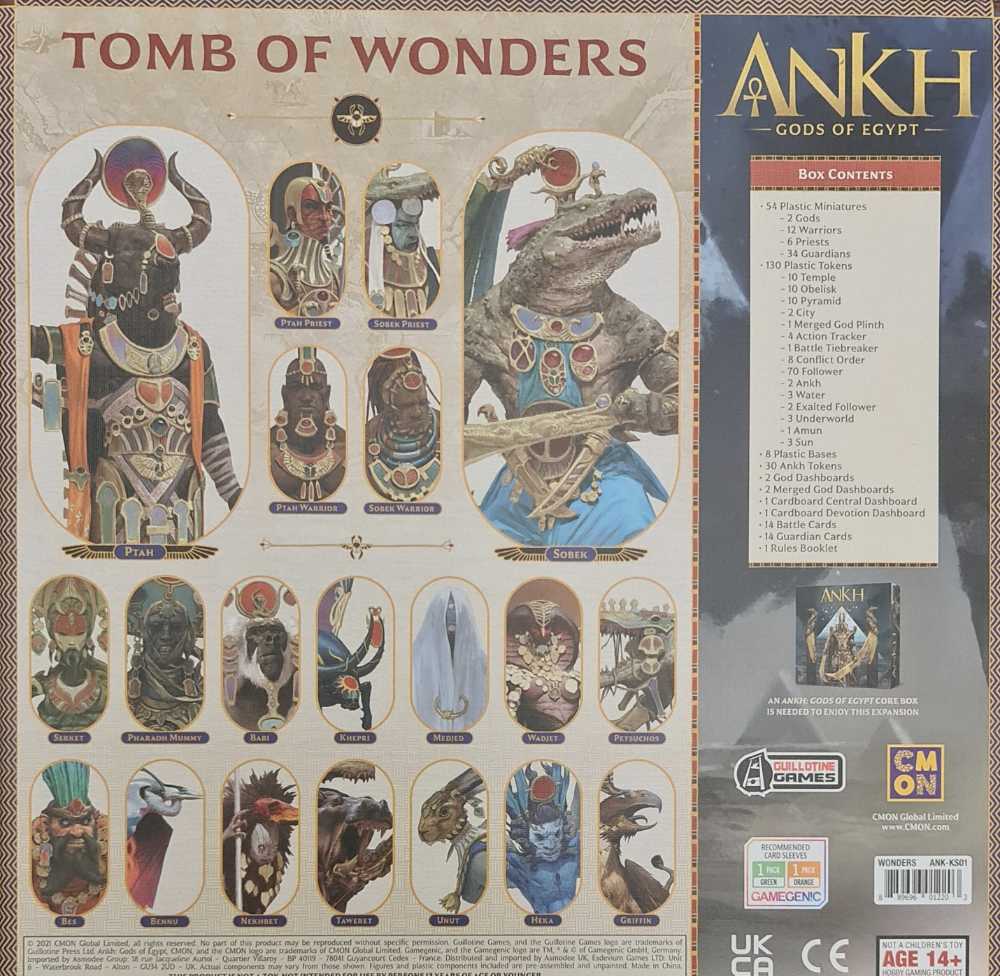 Ankh: Gods of Egypt: Tomb Of Wonders  (2-5) board game collectible - Main Image 2
