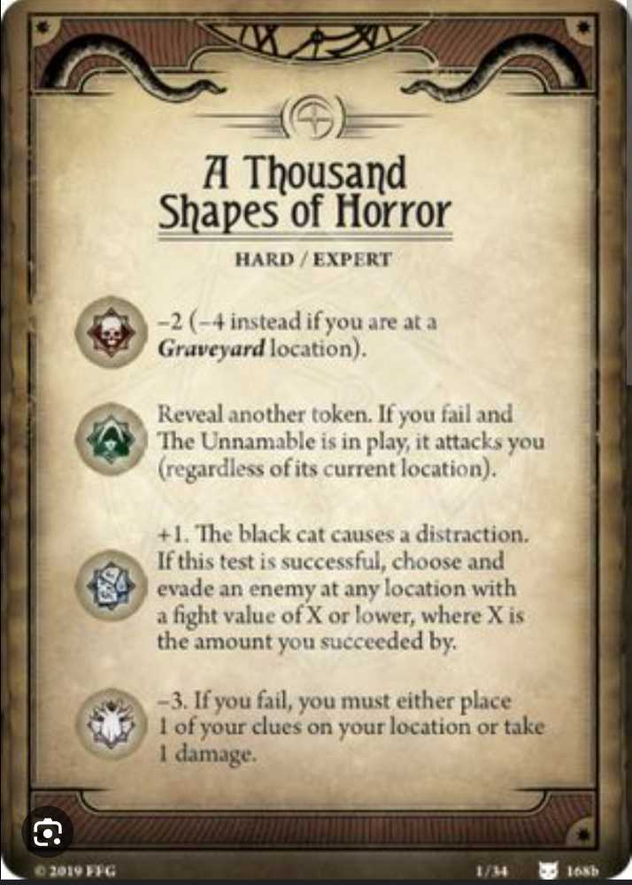 Arkham Horror LCG: 6b - A Thousand Shapes Of Horror - Mythos Pack 2  (1-2) board game collectible - Main Image 2