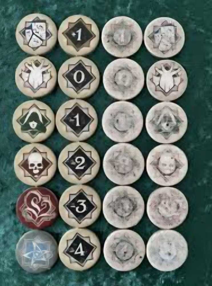 Arkham Horror LCG: 26mm Coin Capsules  (1-4) board game collectible - Main Image 3