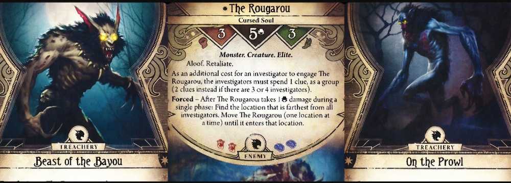 Arkham Horror LCG: Curse Of The Rougarou - Scenario Pack 1  (1-2) board game collectible - Main Image 2