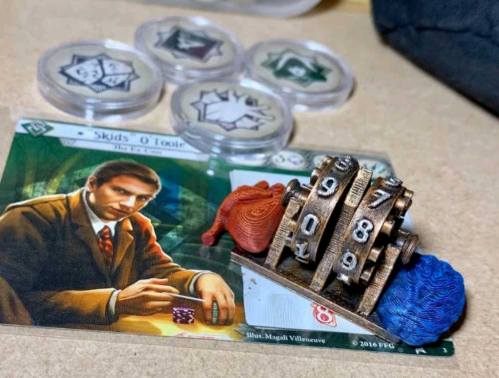 Arkham Horror LCG: Health & Sanity Trackers (×4)  (1-4) board game collectible - Main Image 2
