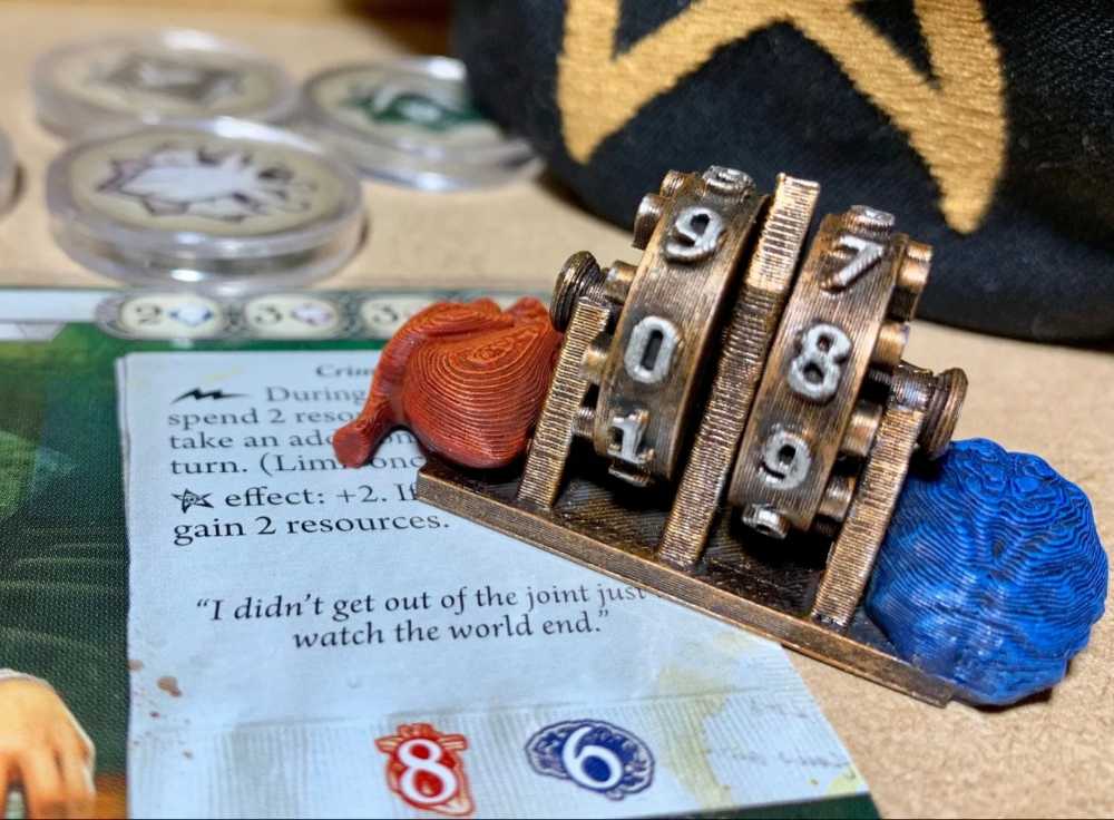 Arkham Horror LCG: Health & Sanity Trackers (×4)  (1-4) board game collectible - Main Image 3