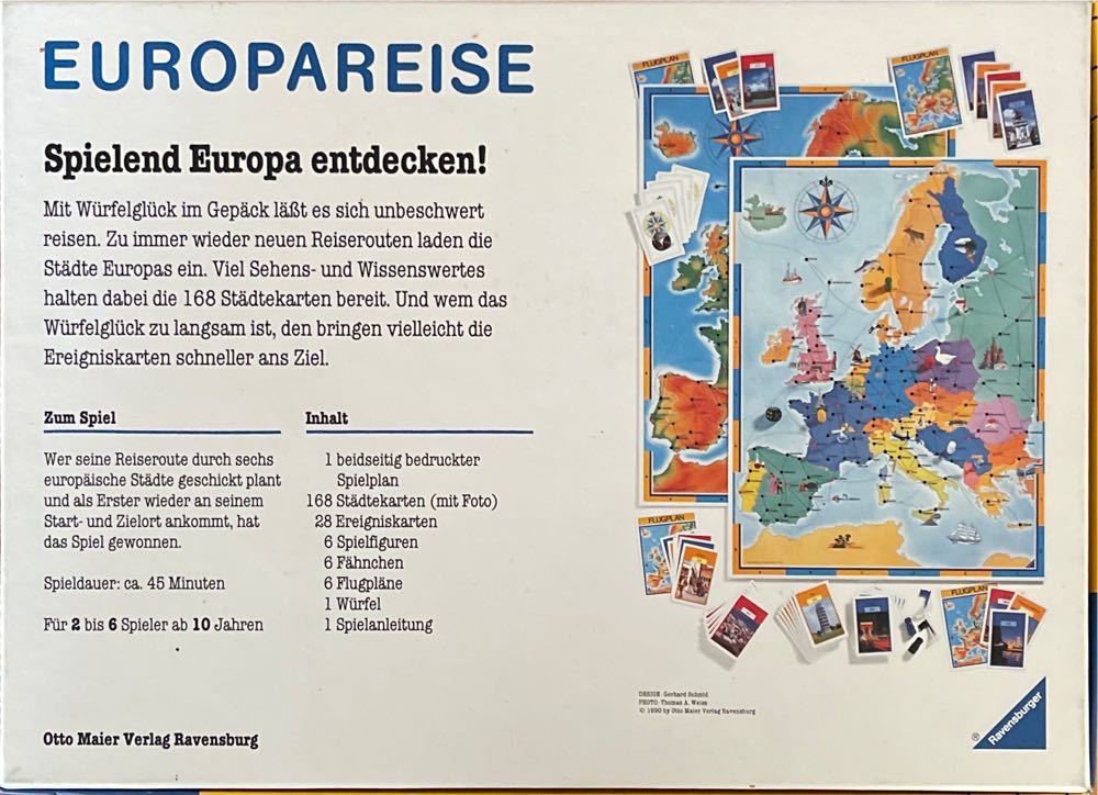 Europareise Spielend Europa Entdecken! Trip Europe European  (2-6) board game collectible [Barcode 4005556012053] - Main Image 2