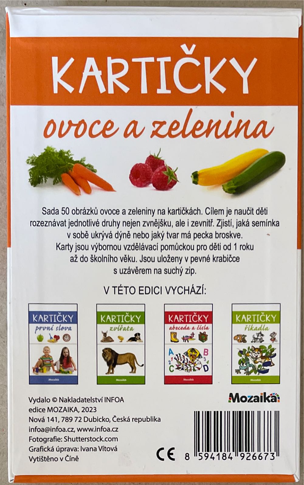 Kartičky Ovoce Zelenina Krabička  (1-2) board game collectible [Barcode 8594184926673] - Main Image 2