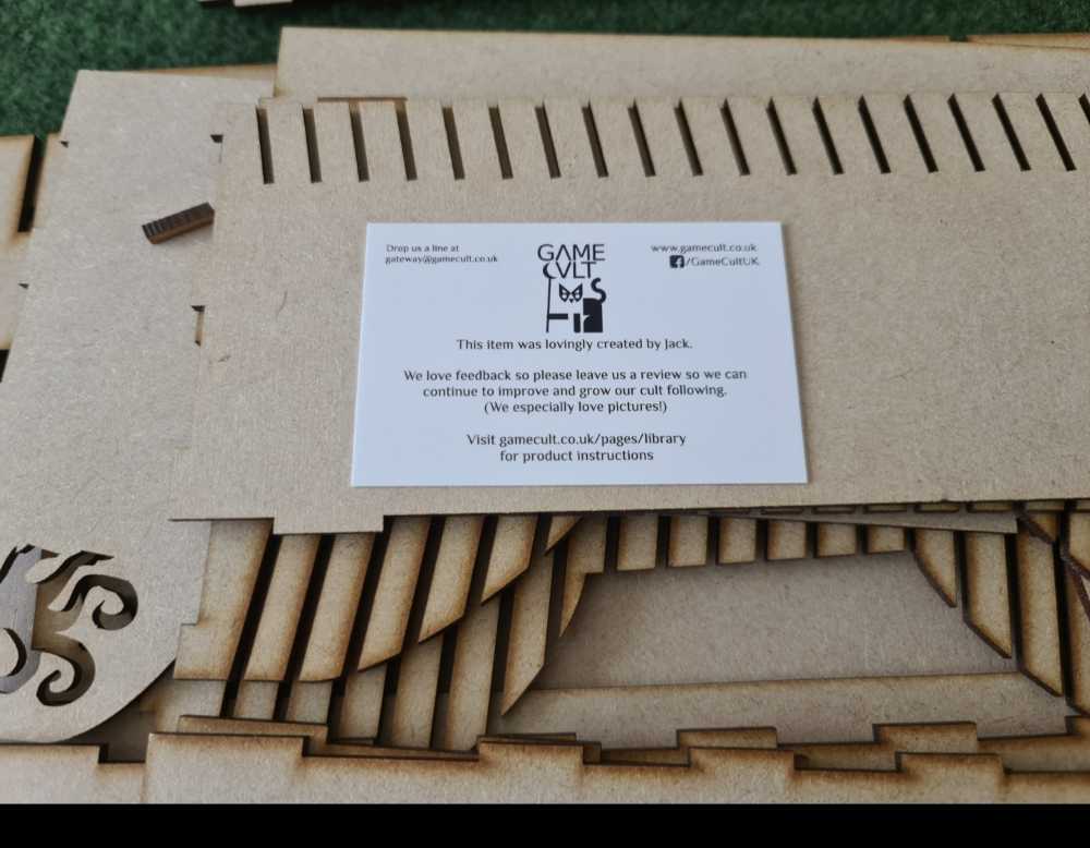 Arkham Horror LCG: Wooden Storage Box: Large Necronomicon X3  (1-4) board game collectible - Main Image 4