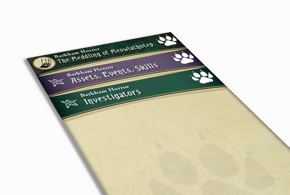 Arkham Horror LCG: Barkham Horror Deck Dividers  (1-4) board game collectible - Main Image 2