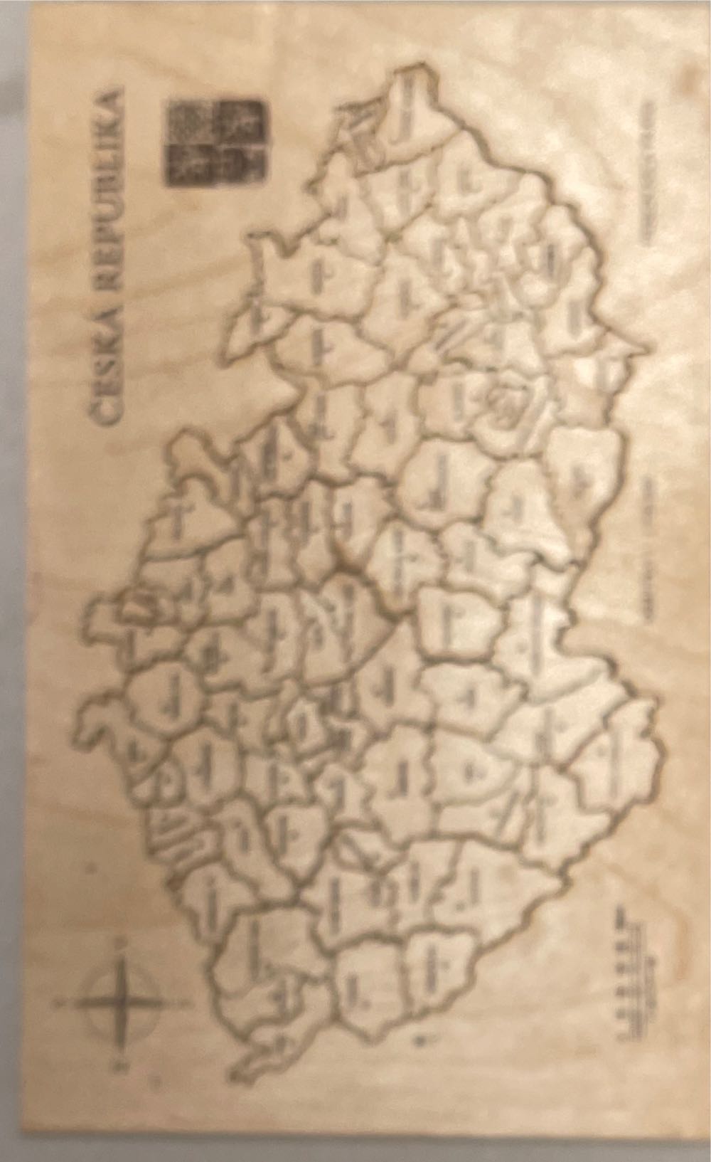 Puzzle Česká Republika Okresy  board game collectible - Main Image 2