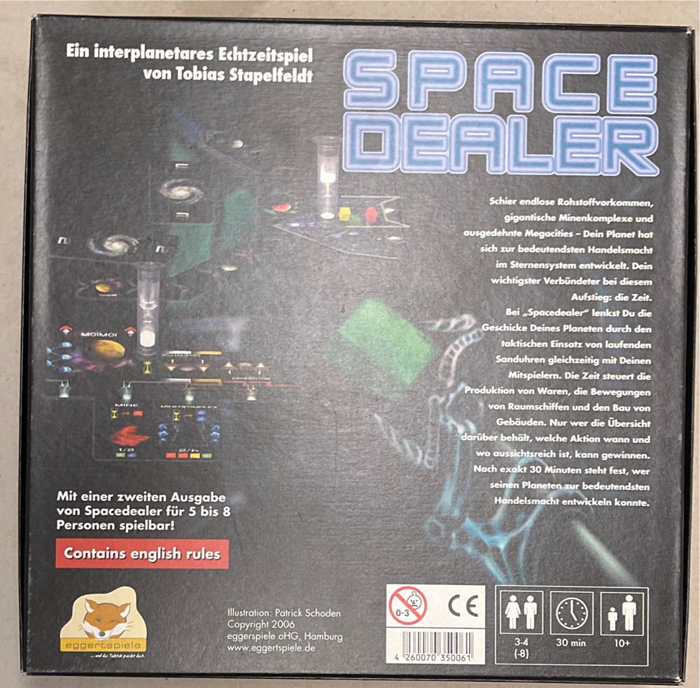 Space Dealer  (3-4) board game collectible [Barcode 4260070350061] - Main Image 2