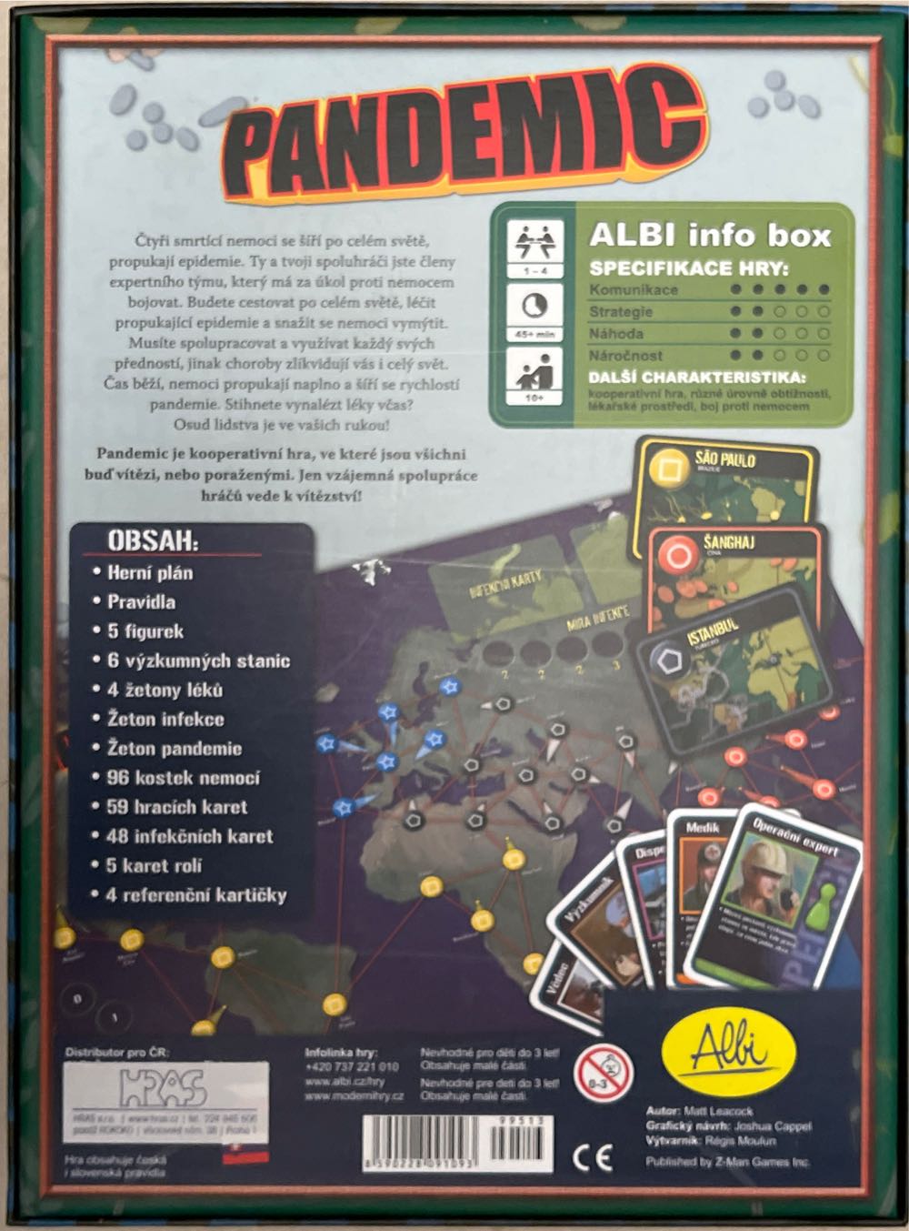 Pandemic  (1-4) board game collectible [Barcode 8590228091093] - Main Image 2
