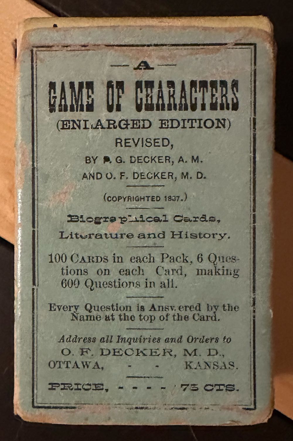 Salamander Games Card Game All Hands On Deck Box Nm