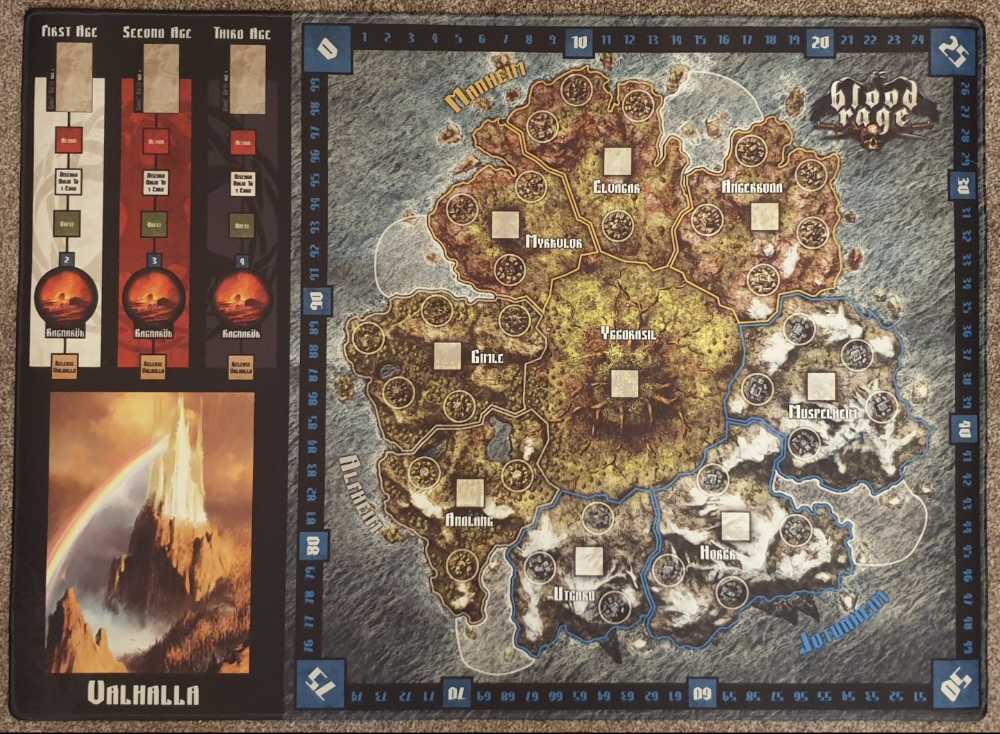 Blood Rage: Playmat (2-4) board game collectible - Main Image 1