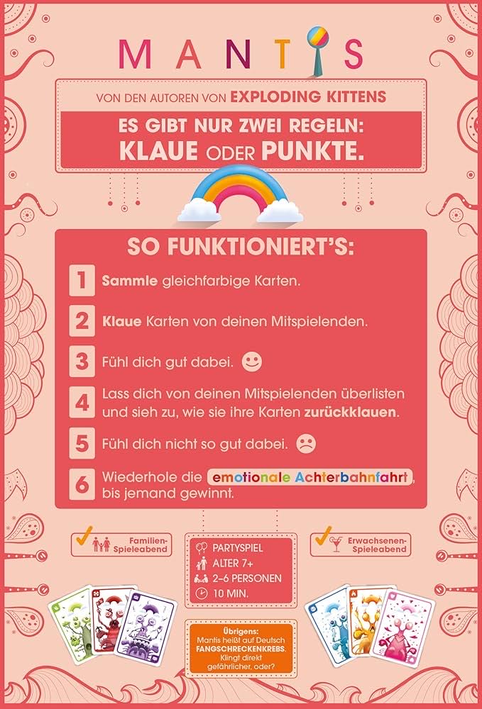 Mantis  (2-6) board game collectible [Barcode 810083043586] - Main Image 2