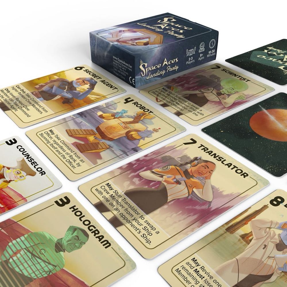 Space Aces: Landing Party  (2-4) board game collectible [Barcode 197644632695] - Main Image 2