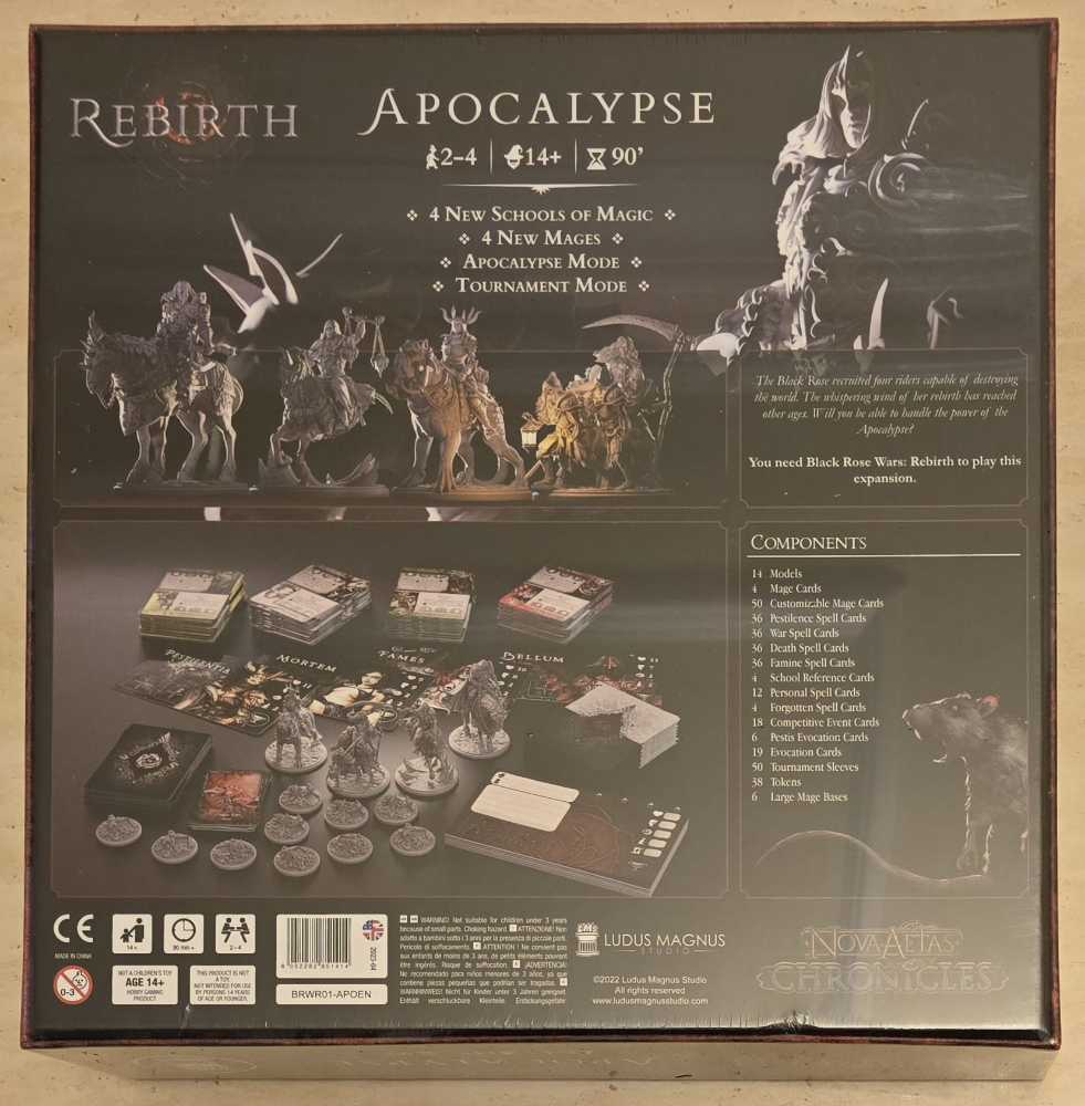 Black Rose Wars: Rebirth - Apocalypse  (1-4) board game collectible [Barcode 8052282851414] - Main Image 2