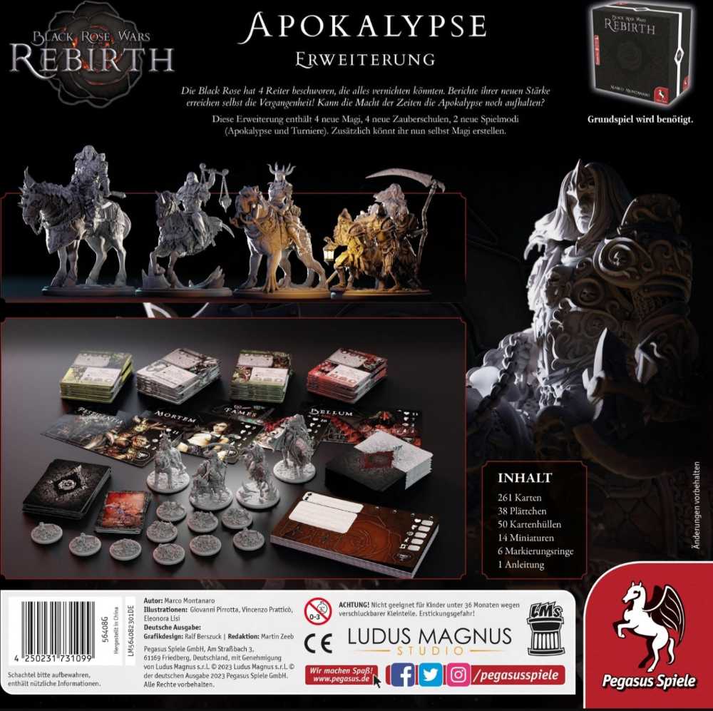 Black Rose Wars: Rebirth - Apocalypse  (1-4) board game collectible [Barcode 8052282851414] - Main Image 4