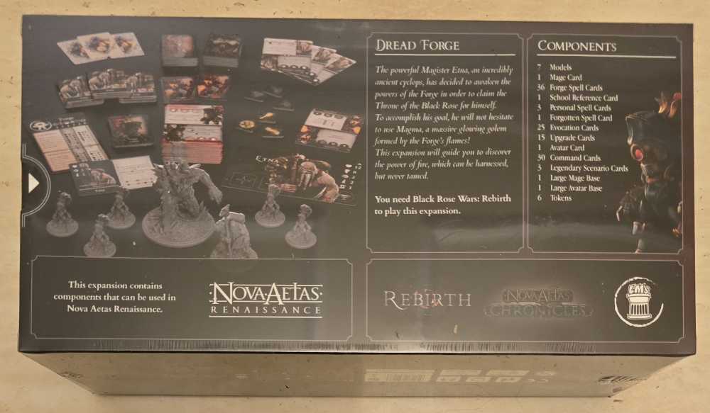 Black Rose Wars: Rebirth - Dread Forge Expansion  (1-4) board game collectible [Barcode 8052282851476] - Main Image 2