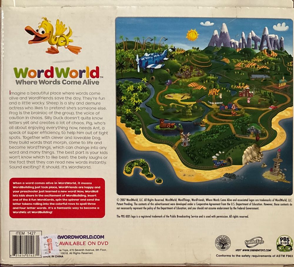 WordWorld Word Roll: A Wordbuilding Game  (1+) board game collectible [Barcode 831614014271] - Main Image 2