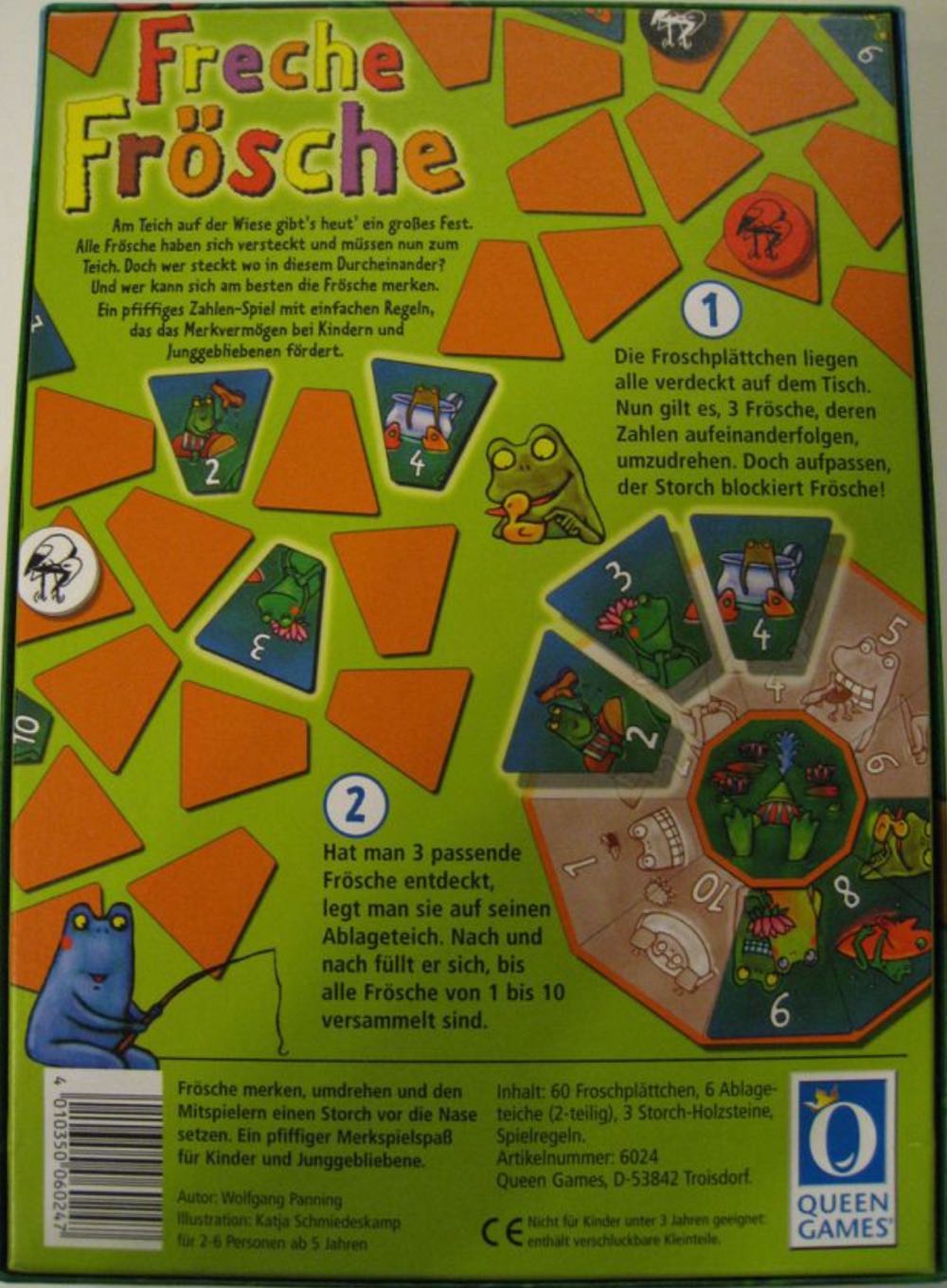 Freche Frösche Kaufen Queen Games  (2-6) board game collectible [Barcode 4010350060247] - Main Image 2