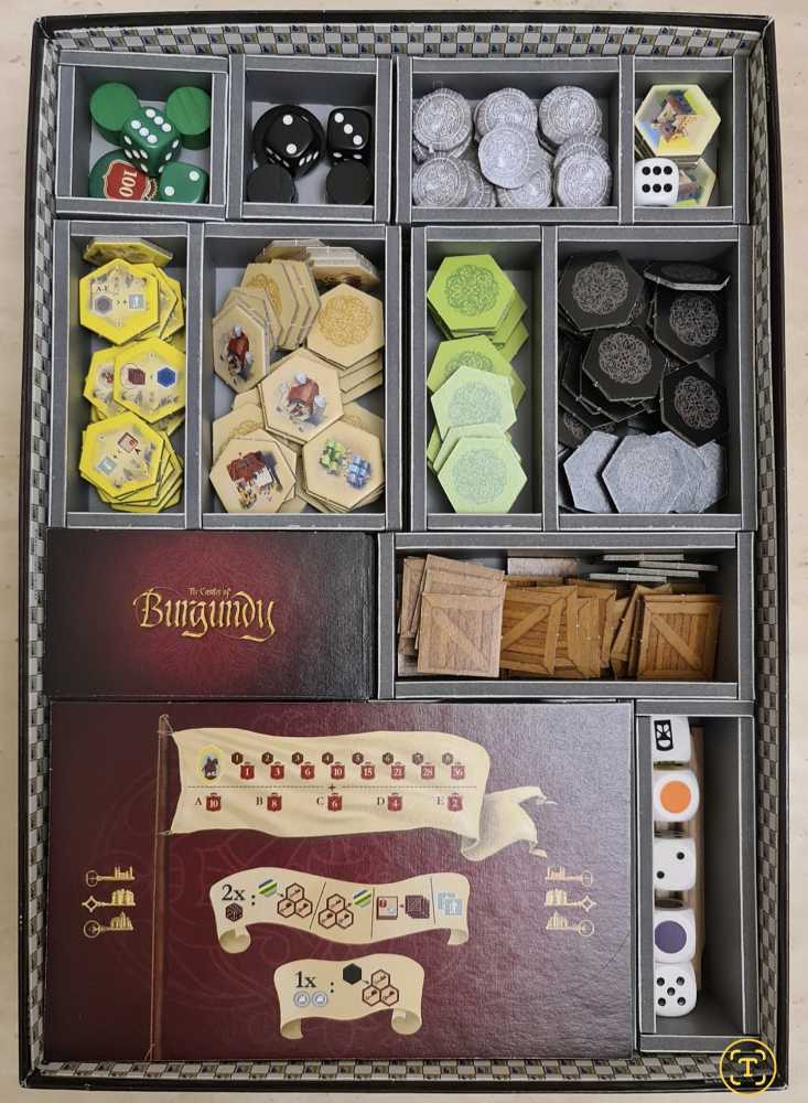Castles Of Burgundy, (The) (20th Anniversary Edition) Folded Space Insert  (1-4) board game collectible - Main Image 4