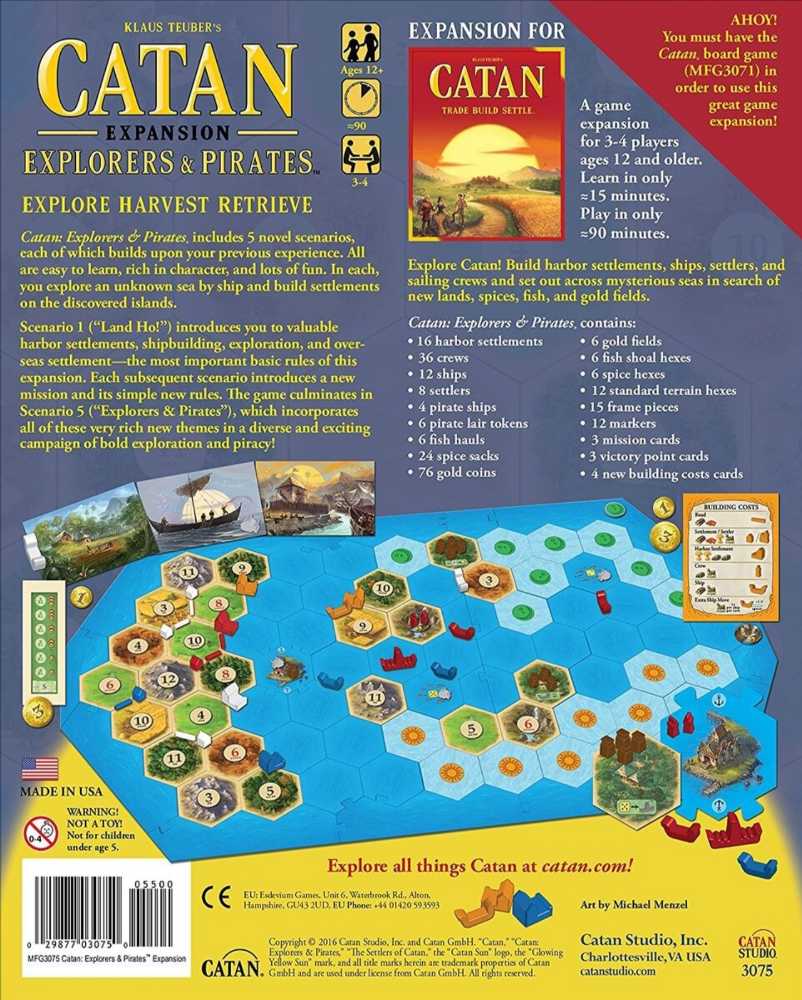 Catan : Explorers & Pirates - 5th Edition  (3-4) board game collectible - Main Image 2