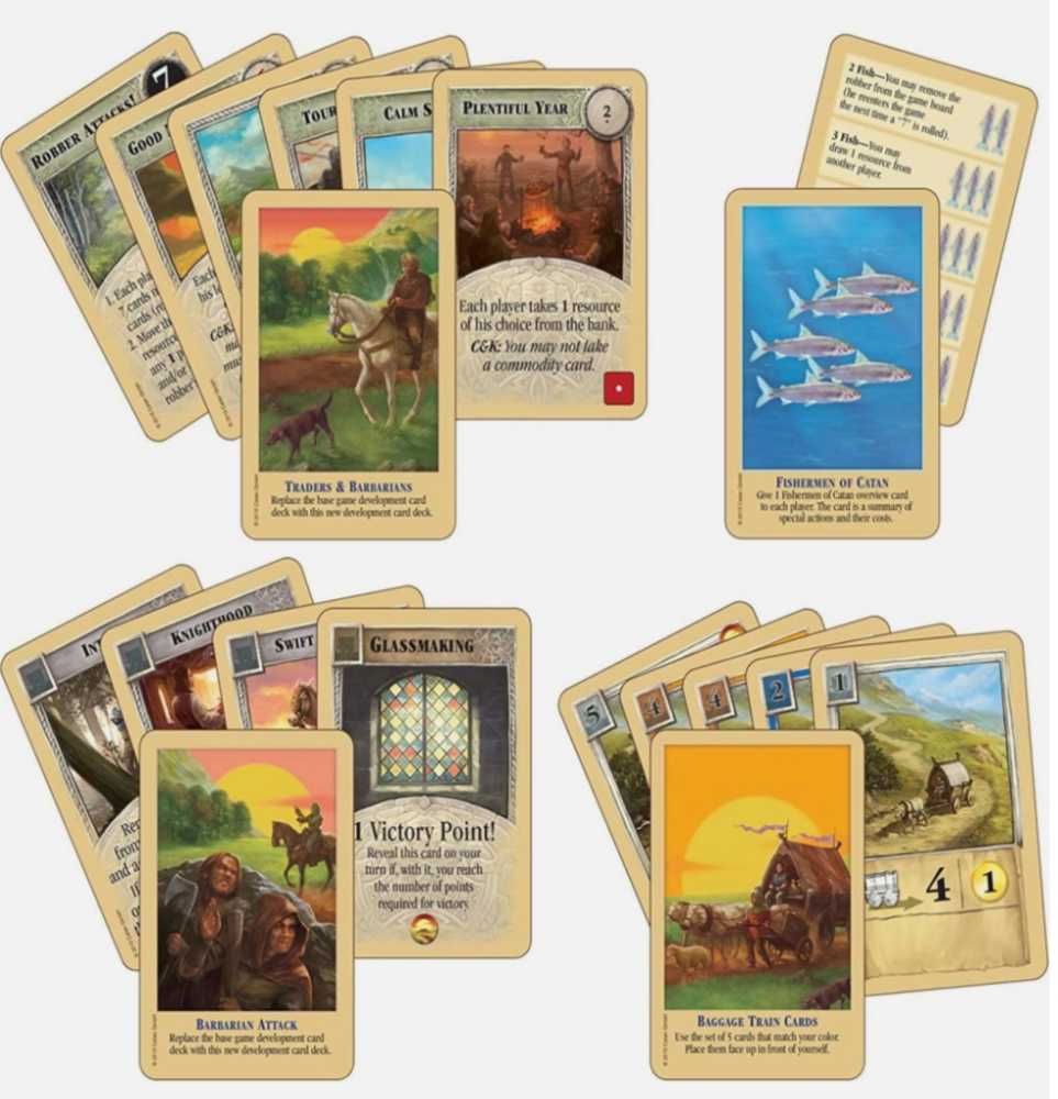 Catan : Traders & Barbarians 5-6th Player Expansion - 5th Edition  (3-6) board game collectible - Main Image 4