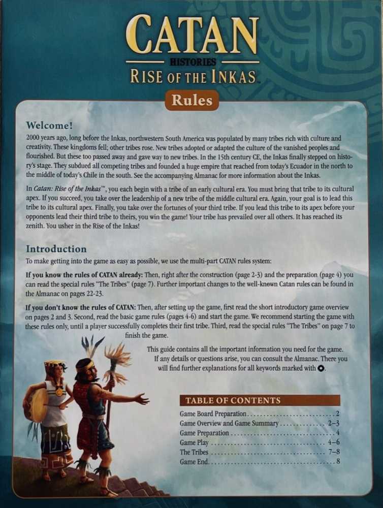 Catan : Histories - Rise Of The Incas  (3-4) board game collectible - Main Image 4