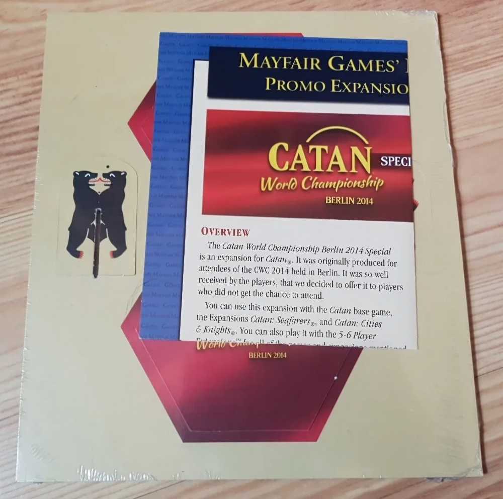 Catan : Promo Tiles World Championship 2014  (3-4) board game collectible - Main Image 2