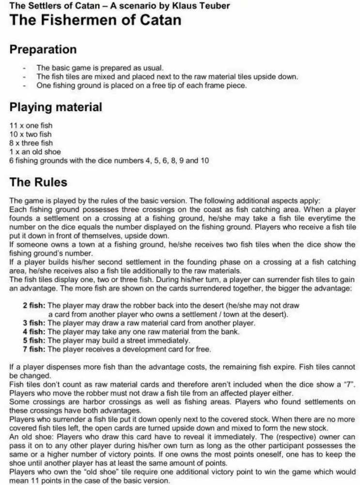 Catan: The Fishermen Of Catan Expansion  (2-4) board game collectible - Main Image 2