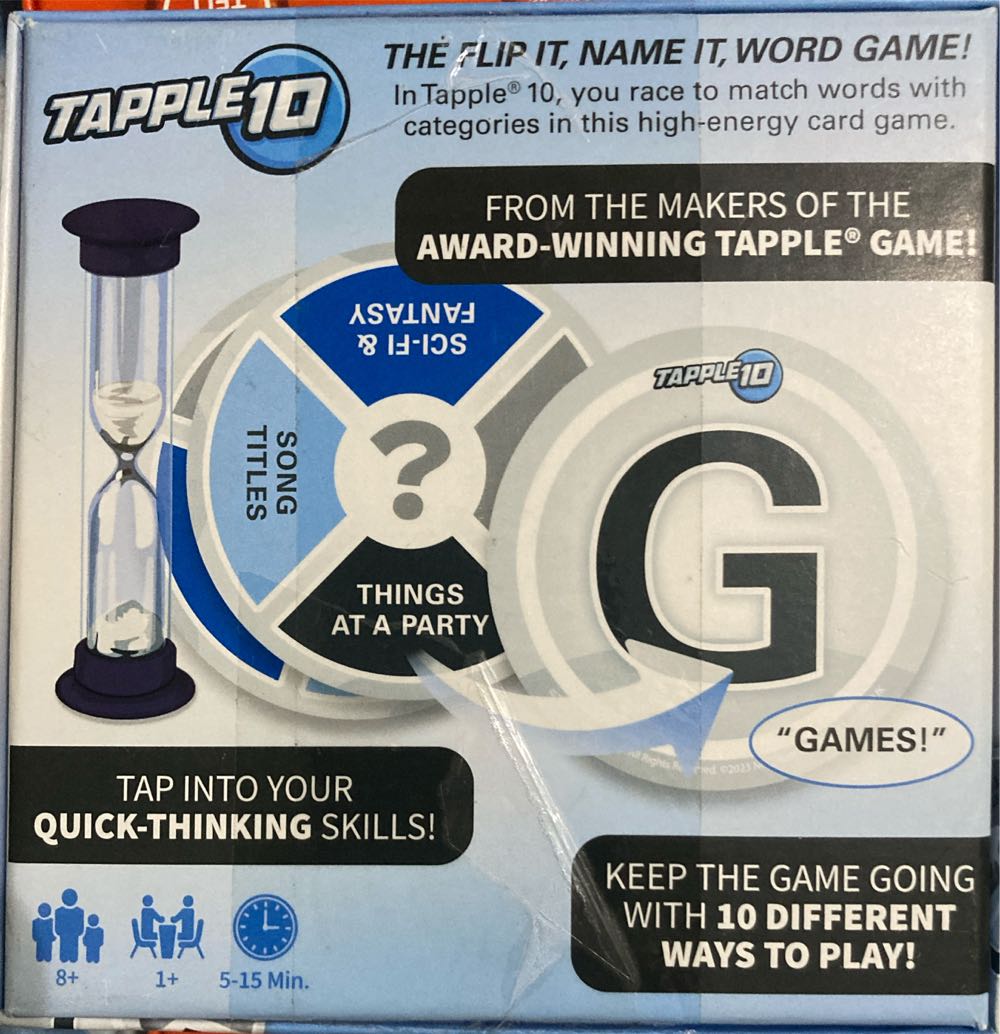 Tapple 10  (1+) board game collectible [Barcode 700304157942] - Main Image 2