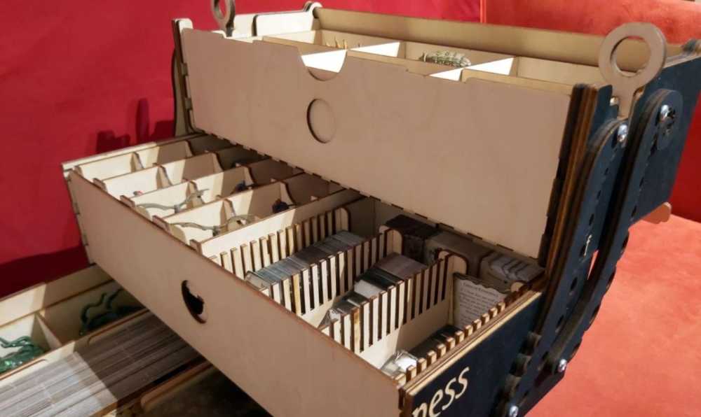 Mansions Of Madness - 2nd Edition: Kallax Black Cantelever Storage Box  (2-6) board game collectible - Main Image 3