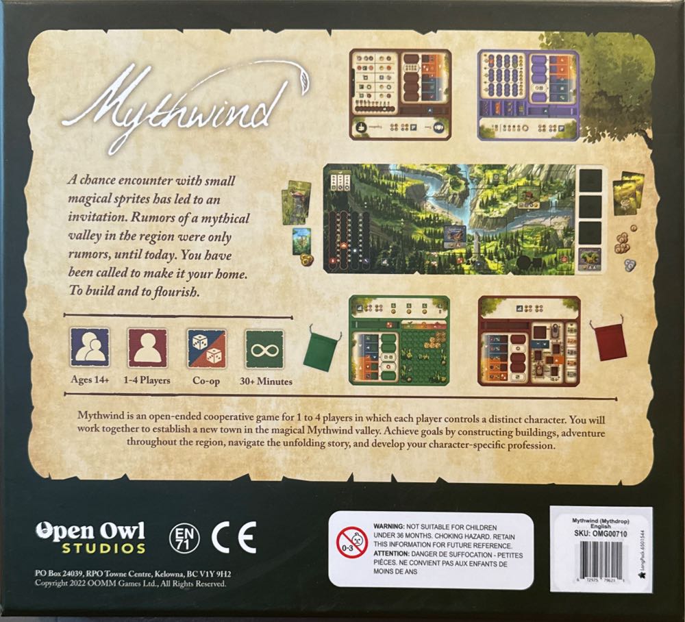 Mythwind  (1-4) board game collectible [Barcode 672975796211] - Main Image 2