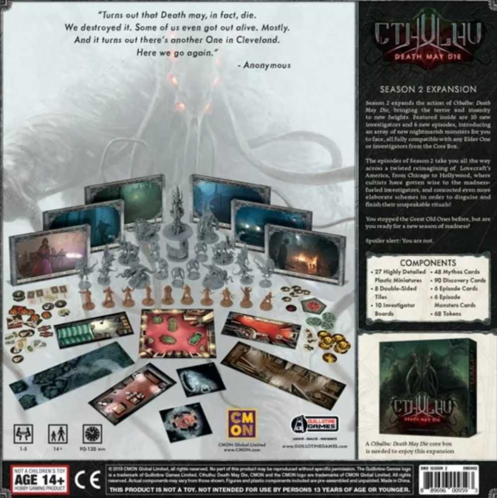 Cthulhu Death May Die: Season 2  (1-5) board game collectible - Main Image 2