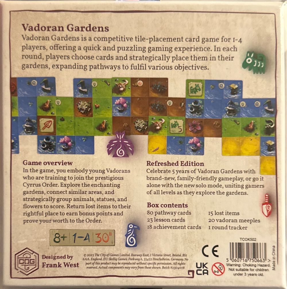 Vadoran Gardens: Refreshed  (1-4) board game collectible [Barcode 5060716750663] - Main Image 2