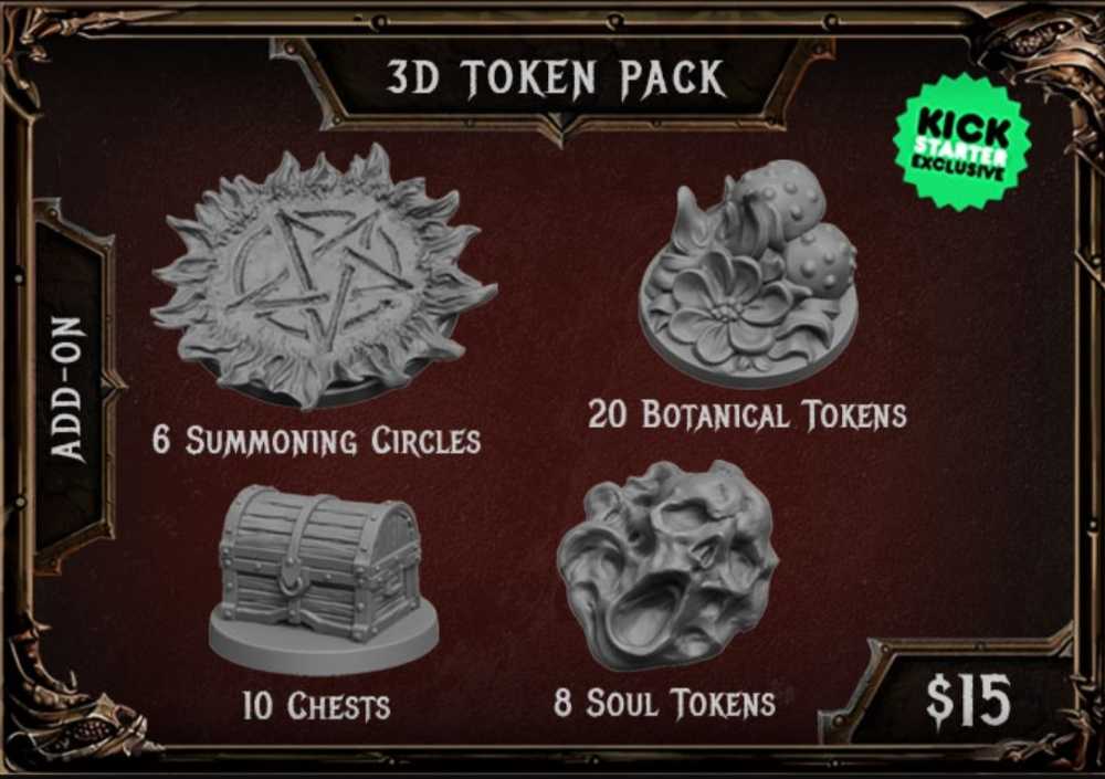Dark Rituals: Malleus Maleficarum - 3D Tokens  (2-5) board game collectible - Main Image 2