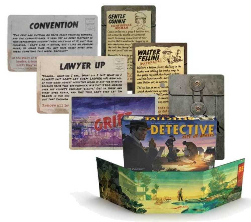 Detective City Of Angels - Chisel Screen  (1-5) board game collectible - Main Image 3