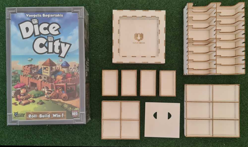 Dice City: Warbox.pl Wooden Insert  (2-4) board game collectible - Main Image 2