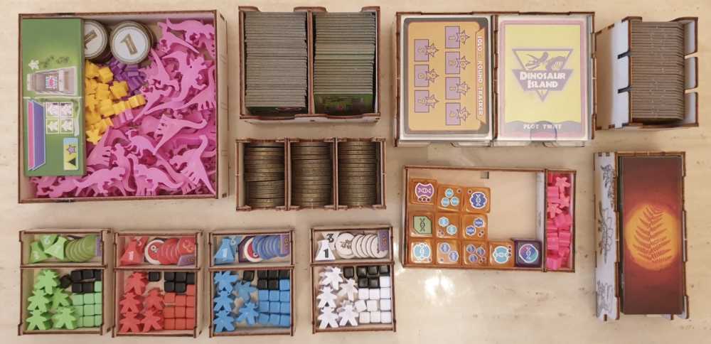 Dinosaur Island: Totally Liquid - Broken Token Organizer  (1-5) board game collectible - Main Image 3