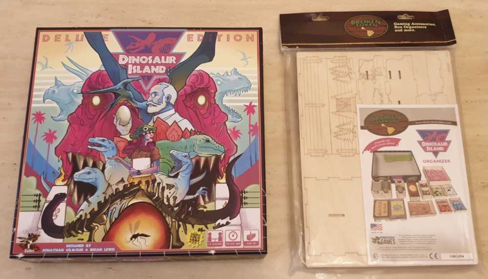 Dinosaur Island - Broken Token Organizer  (1-4) board game collectible - Main Image 2